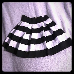 Black and White bandage skirt